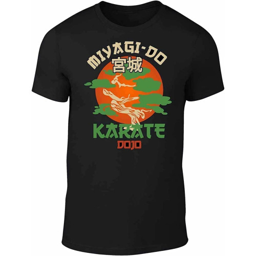 Miyagi Do Jo T-Shirt - Inspired by Karate Kid Film Funny Martial Art Retro Cool Black Miyagi Do Jo T-Shirt - Inspired by Karate Kid Film Funny Martial Art Retro Cool Black