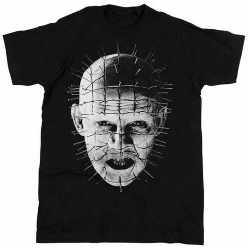 Hellraiser Movie Pinhead Up Close Black t Shirt Unisex Cotton for Men Women Black Hellraiser Movie Pinhead Up Close Black t Shirt Unisex Cotton for Men Women Black