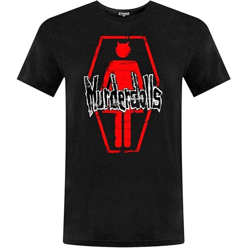 Men's Murderdolls Logo Roucollar t-Shirt Size L Black