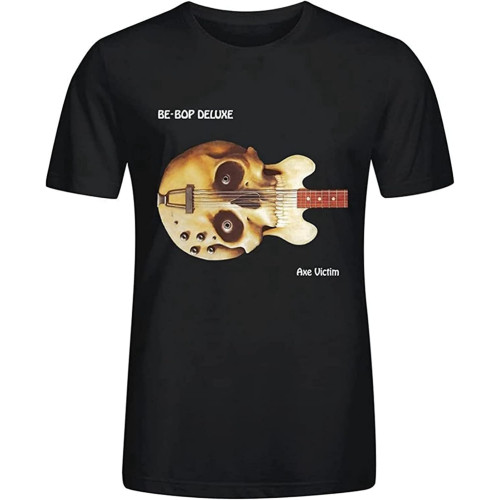 Be Bop Deluxe Axe Victim Hommes Funny Pullover Men's Crewneck T-Shirt Short Sleeve Top Unisex Pure Cotton Tee Black Be Bop Deluxe Axe Victim Hommes Funny Pullover Men's Crewneck T-Shirt Short Sleeve Top Unisex Pure Cotton Tee Black
