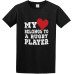 Casual Shirt My Heart Belongs to A Rugby Player Carefully Designed, Every Design is just Right