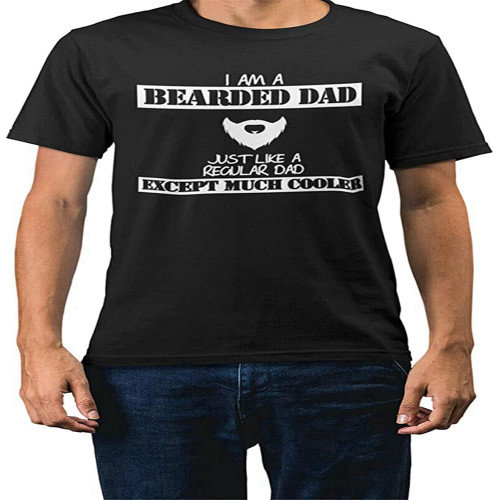 Bearded Dad Funny Slogan Mens Regular Fit T-Shirts Bearded Dad Funny Slogan Mens Regular Fit T-Shirts
