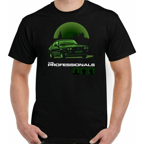 The Professionals t-Shirt Mens mi5 70s 80s TV Program Spooks Car Show Top The Professionals t-Shirt Mens mi5 70s 80s TV Program Spooks Car Show Top