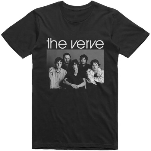 The Verve Shirt English Rock Britpop Music Band Black White T-Shirt The Verve Shirt English Rock Britpop Music Band Black White T-Shirt
