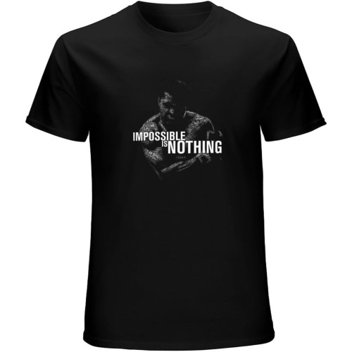 Mohamed Ali Impossible is Nothing 15 Dmn T-Shirt Mens Unisex Black Tees