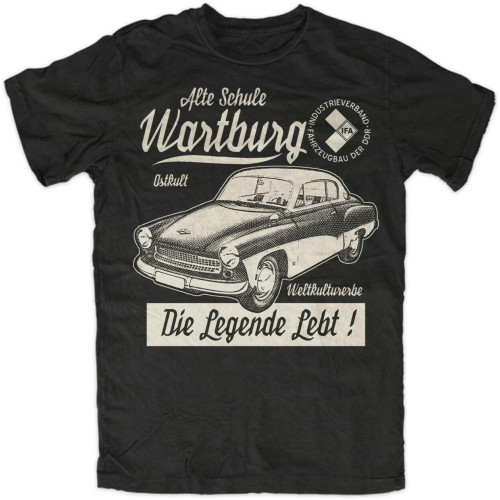 IFA Wartburg Legend T-Shirt VEB Eisenach GDR Cardboard Cult Simson Logo