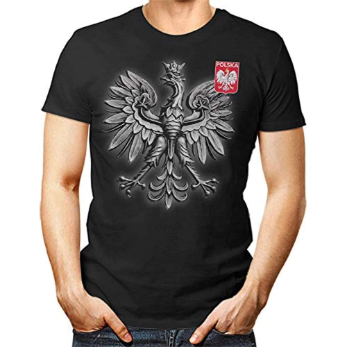 Bbif Polska Poland Unisex T Shirt Koszulka Patriotyczna Reprezentacji Polski Euro22 Black Men