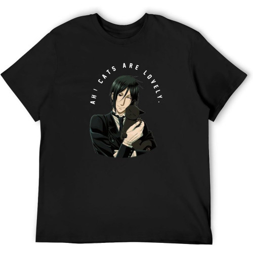 Sebastian Ah! C@a@ts are Lovely T Shirt Size Medium Anime Funimation Mens