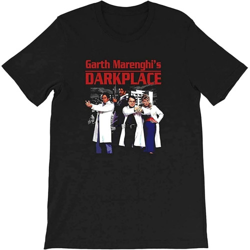 Men's Dark Place Hospital Garth Marenghi It Crowd Tv Series British Comedy 80S Funny Gift for Men Women Girls Unisex T-Shirt GIF Black