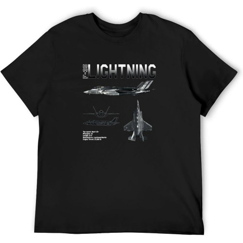F-35 Lightning Ii Schematic T-Shirt Graphic Tee Printed Shirt Short Sleeve for Mens F-35 Lightning Ii Schematic T-Shirt Graphic Tee Printed Shirt Short Sleeve for Mens