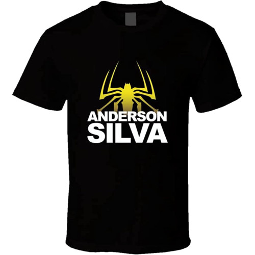 Men's Anderson Silva Spider Killer Bee Logo Tshirt Men's Black t Shirt