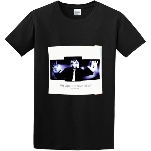 Mike Oldfield Man in The Rain Mens 100% Cotton Tshirt