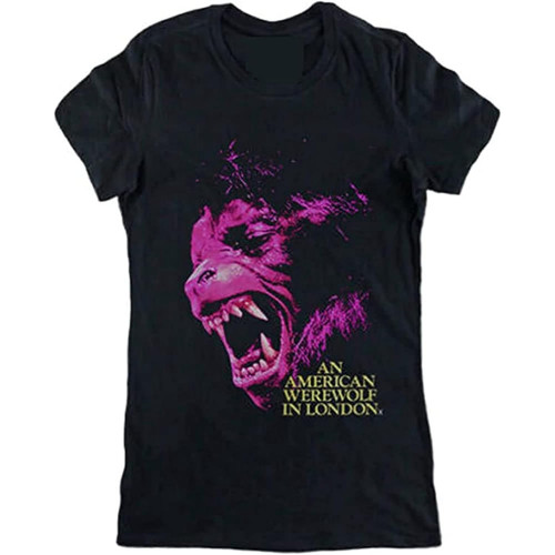 at American Werewolf in London Mens T-Shirt 1981 Movie John Landis Rick Baker-Black at American Werewolf in London Mens T-Shirt 1981 Movie John Landis Rick Baker-Black