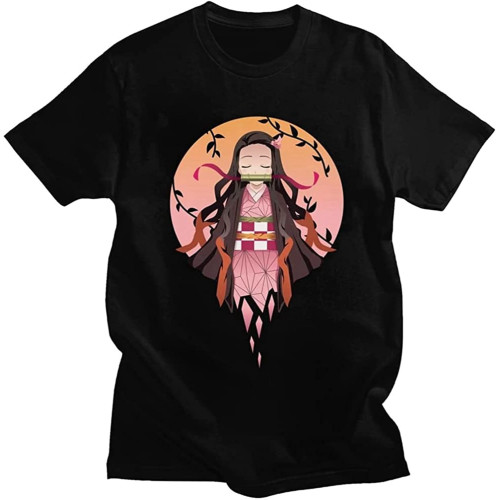 Trendy Kimetsu Neko Yaiba Neavzuko Tshirt for Men Short Sleeve Print Deavmon Slaunyer Anime Manga Tee Tops O-Neck Cotton T Shirt
