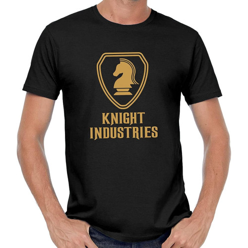 Knight Industries Rider Michael David Hasselhoff Kitt Foundation S Fun Yellow Red Mens Women T Shirt-Black Knight Industries Rider Michael David Hasselhoff Kitt Foundation S Fun Yellow Red Mens Women T Shirt-Black