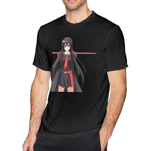 Akame Ga Kill Cotton Fabric Men's Short Sleeve T-Shirt Top (Small) Akame Ga Kill Cotton Fabric Men's Short Sleeve T-Shirt Top (Small)