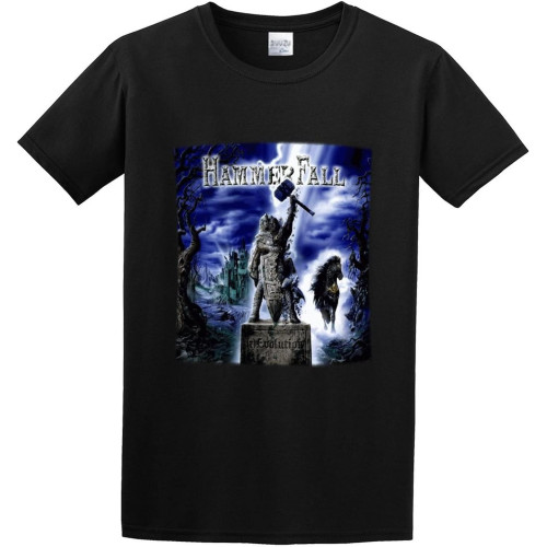 HammerFall Revolution Mens 100% Cotton Tshirt HammerFall Revolution Mens 100% Cotton Tshirt