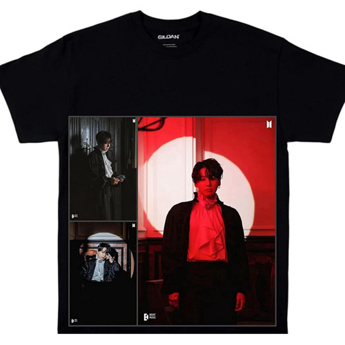 Vampire Jungkook Version 6 Print On Demand Mens T-Shirt Black Unisex Tee Vampire Jungkook Version 6 Print On Demand Mens T-Shirt Black Unisex Tee