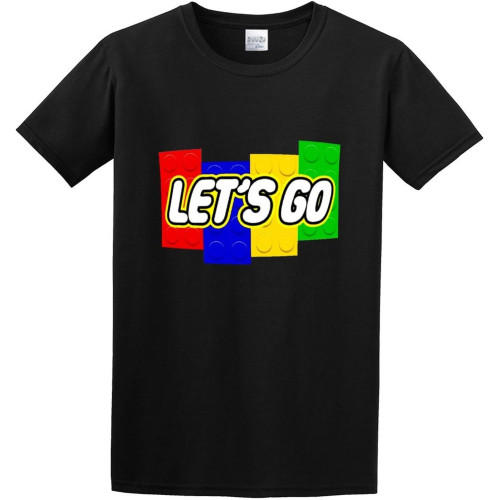 Lets Go Mens 100% Cotton Tshirt Lets Go Mens 100% Cotton Tshirt