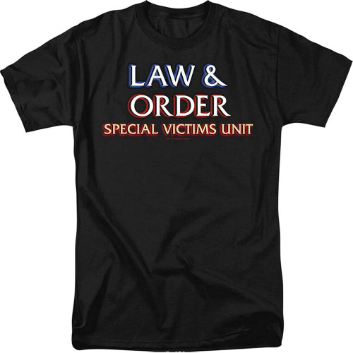 Law and Order SVU Logo Adult Mens T Shirt