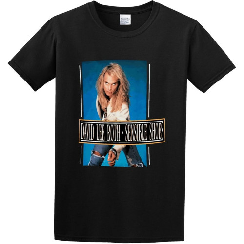 David Lee Roth Sensible Shoes Mens 100% Cotton Tshirt David Lee Roth Sensible Shoes Mens 100% Cotton Tshirt