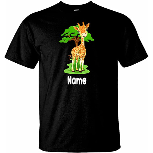 Personalised Giraffe Funny Men's T-Shirt Novelty Tees Gifts Men's Mens T Shirt 100% Cotton Personalised Giraffe Funny Men's T-Shirt Novelty Tees Gifts Men's Mens T Shirt 100% Cotton