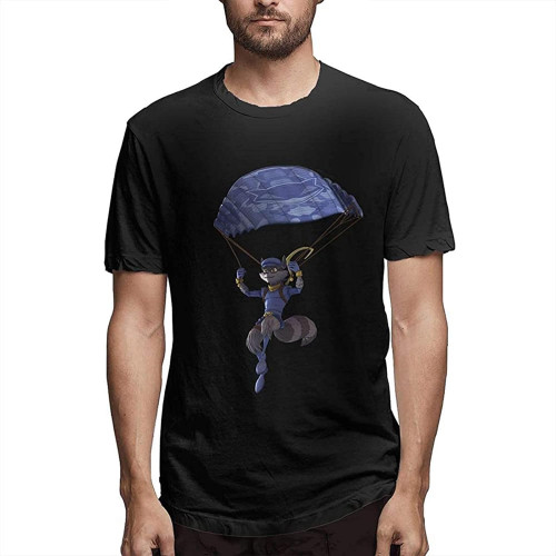 Sly Cooper Sly Camo Paraglider Man Men T Shirts Short Sleeves Crew Tees Summer Tops Sly Cooper Sly Camo Paraglider Man Men T Shirts Short Sleeves Crew Tees Summer Tops