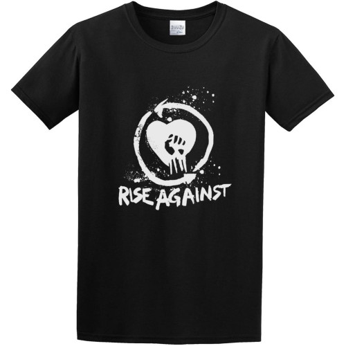 Rise Against Band Logo Mens T-Shirt Novelty Tops