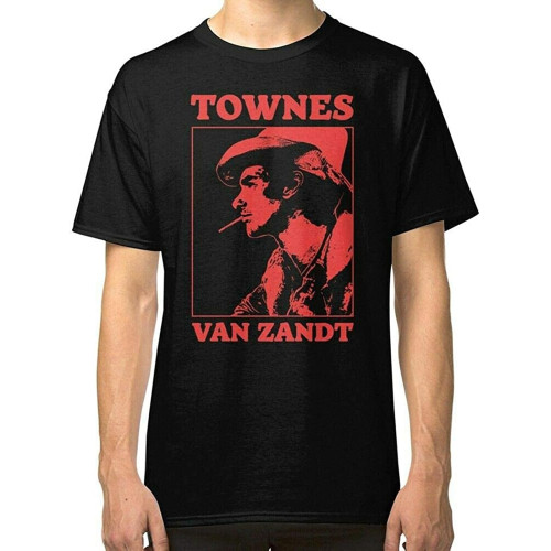 Men's Townes Van Zandt T-Shirt Graphic Unisex Black Top Shirt Men's Townes Van Zandt T-Shirt Graphic Unisex Black Top Shirt