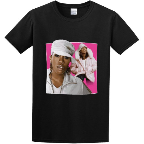 Missy Elliott Music Band T-Shirt Black Men Missy Elliott Music Band T-Shirt Black Men