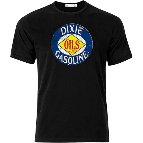 Men's Dixie Gasoline - Graphic Cotton T Shirt Short & Short Sleeve