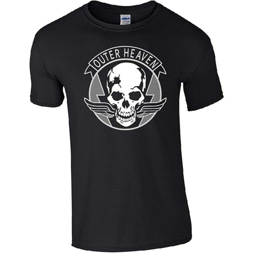 Outer Heaven T-Shirt - Metal Gear Solid V 5 Sign Gaming Logo Fan Gift Mens Top Black Outer Heaven T-Shirt - Metal Gear Solid V 5 Sign Gaming Logo Fan Gift Mens Top Black