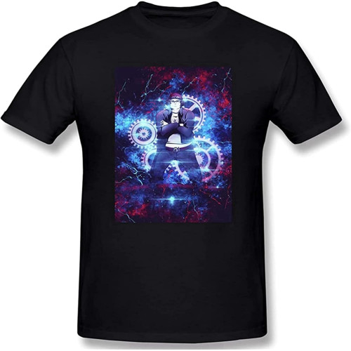 Steins Gate 3D Print Short Sleeve Fashion T Shirt for Men 100% Cotton Steins Gate 3D Print Short Sleeve Fashion T Shirt for Men 100% Cotton