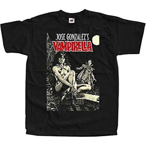 Men's Vampirella V18 Jim Wynorski Movie Poster 1996 T-Shirt Men's Vampirella V18 Jim Wynorski Movie Poster 1996 T-Shirt