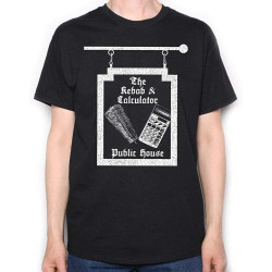 Inspired by The Young Ones Men T Shirt - Kebab & Calculator Sign Cult TV Comedy Black