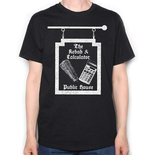 Inspired by The Young Ones Men T Shirt - Kebab & Calculator Sign Cult TV Comedy Black Inspired by The Young Ones Men T Shirt - Kebab & Calculator Sign Cult TV Comedy Black