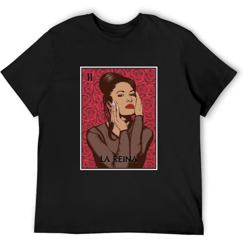 Sleeve AJGEUE La Reina Selena Quintanilla Shirt Summer Men's T Shirt Sleeve AJGEUE La Reina Selena Quintanilla Shirt Summer Men's T Shirt