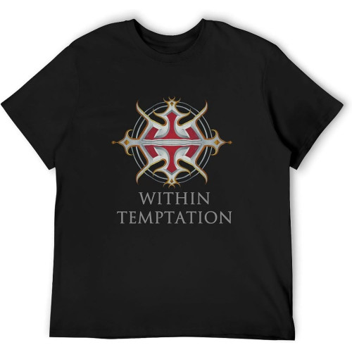 Sleeve Within Temptation Mens T-Shirt Black S-3XL Tee