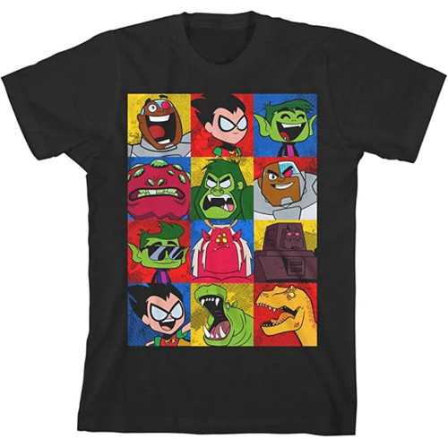 Boys Character Squares Mens T Shirt Boys Character Squares Mens T Shirt