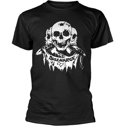 Discharge '3 Skulls' Mens T Shirt Discharge '3 Skulls' Mens T Shirt