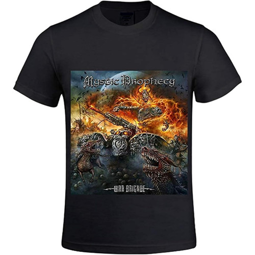 War Brigade Mystic Prophecy Men Crew Neck T Shirts 100 Cotton