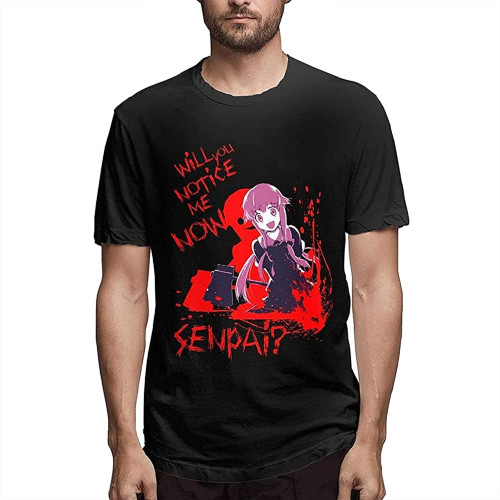 Future Diary Men' Cotton Short Sleeve T-Shirt