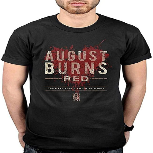 August Burns Red Hearts Filled Men T Shirt August Burns Red Hearts Filled Men T Shirt