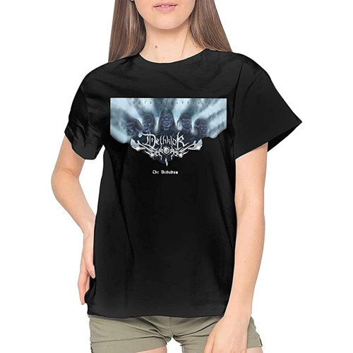 Dethklok - The Dethalbum Women's Cotton Round Neck Shirts Crew Neck Unisex Short Sleeve T-Shirt Dethklok - The Dethalbum Women's Cotton Round Neck Shirts Crew Neck Unisex Short Sleeve T-Shirt