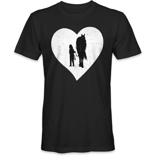 Heart Shaped Horse. I Love Walking My Horse! Loving Christmas Crew Neck Unisex Short Sleeve T-Shirt