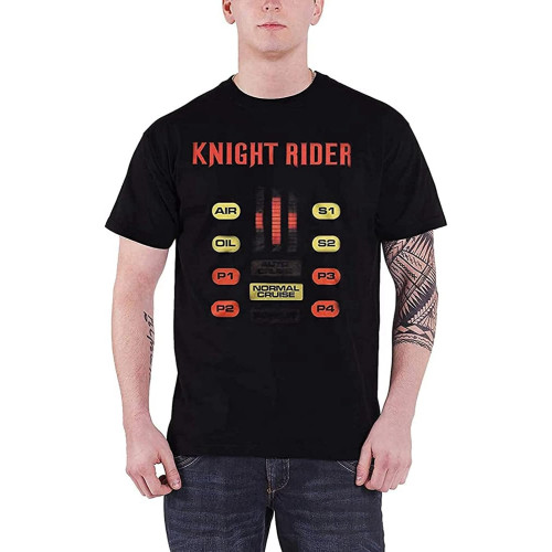 Knight Rider Men's Normal Cruise Black T Shirt Retro Tee Crew Neck Unisex Short Sleeve T-Shirt