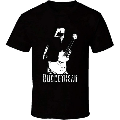 Buckethead Music Play Guitar T Shirt Mens Tee Black Buckethead Music Play Guitar T Shirt Mens Tee Black