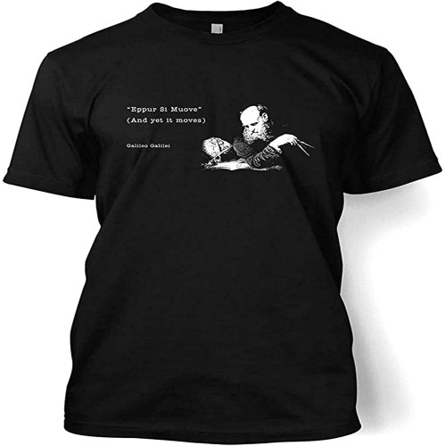 GOLDROAST and Yet It Moves Galileo T-Shirt Crew Neck Unisex Short Sleeve T-Shirt