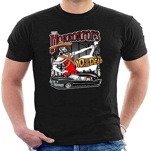 Men's Horrorpops Girl Black T-Shirt Cool Tee Crew Neck Unisex Short Sleeve T-Shirt Men's Horrorpops Girl Black T-Shirt Cool Tee Crew Neck Unisex Short Sleeve T-Shirt