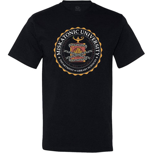 Offworld Designs Unisex Miskatonic Library T-Shirt Crew Neck Unisex Short Sleeve T-Shirt